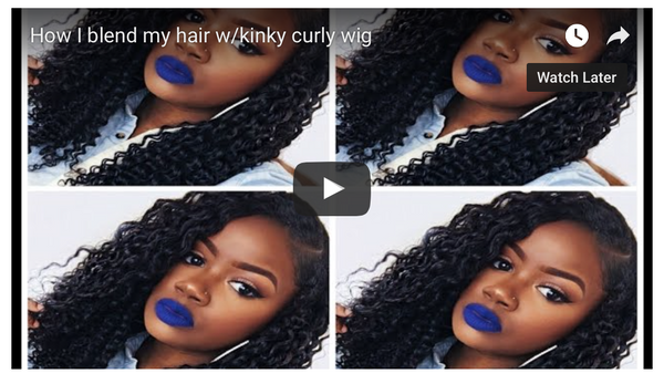 Watch Andria Blend Protective Styles Kinky Curly U-Part Wig