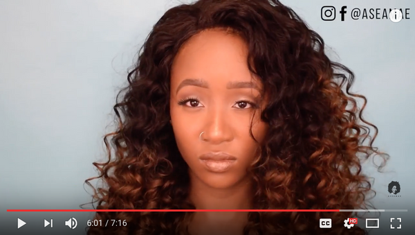 Easy OMBRE lace front wig + Flexi Rod Set By @Aseamae