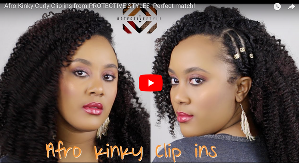 @Nknaturalz Demonstrates How to Install Kinky Curly Clip-In's